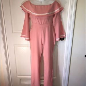 Pink Romper /Jumpsuit Medium